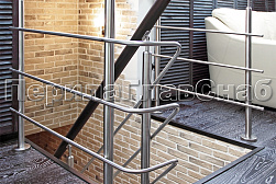 Перила и ограждения из нержавейки и дерева в Перми. Готовые проекты ПерилаГлавСнаб - фото 4