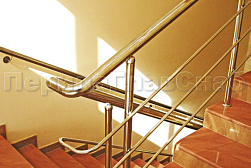 Ограждения из нержавеющей стали с тремя ригелями в Перми. Готовые проекты ПерилаГлавСнаб - фото 15