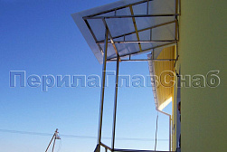 Козырьки и навесы на металлокаркасе в Перми. Готовые проекты ПерилаГлавСнаб - фото 22