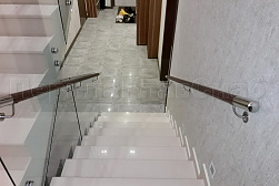 Цельностеклянные ограждения на несущем стекле в Перми. Готовые проекты ПерилаГлавСнаб - фото 13