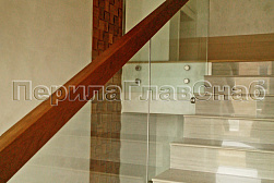 Цельностеклянные ограждения на несущем стекле в Перми. Готовые проекты ПерилаГлавСнаб - фото 24