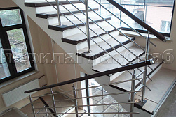 Перила и ограждения из нержавейки и дерева в Перми. Готовые проекты ПерилаГлавСнаб - фото 24