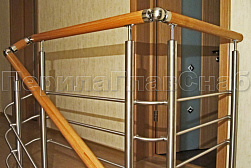 Ограждения из нержавеющей стали с тремя ригелями в Перми. Готовые проекты ПерилаГлавСнаб - фото 11