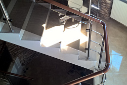 Перила и ограждения из нержавейки и дерева в Перми. Готовые проекты ПерилаГлавСнаб - фото 26