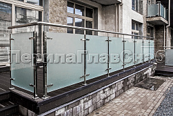 Стеклянные перила для балконов в Перми. Готовые проекты ПерилаГлавСнаб - фото 36