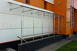 Козырьки и навесы на металлокаркасе в Перми. Готовые проекты ПерилаГлавСнаб - фото 17