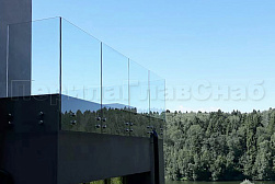 Стеклянные перила для балконов в Перми. Готовые проекты ПерилаГлавСнаб - фото 33