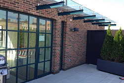 Консольные козырьки и навесы в Перми. Готовые проекты ПерилаГлавСнаб - фото 13