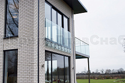 Стеклянные перила для балконов в Перми. Готовые проекты ПерилаГлавСнаб - фото 23