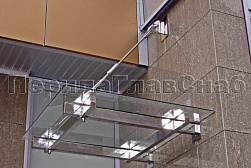 Козырьки и навесы на металлокаркасе в Перми. Готовые проекты ПерилаГлавСнаб - фото 25