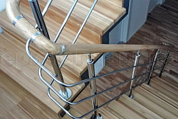 Ограждения из нержавеющей стали с тремя ригелями в Перми. Готовые проекты ПерилаГлавСнаб - фото 7