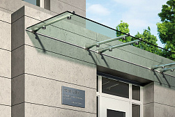 Консольные козырьки и навесы в Перми. Готовые проекты ПерилаГлавСнаб - фото 8