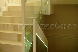 Цельностеклянные ограждения на несущем стекле в Перми. Готовые проекты ПерилаГлавСнаб - фото 30