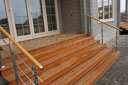 Перила и ограждения из нержавейки и дерева в Перми. Готовые проекты ПерилаГлавСнаб - фото 9