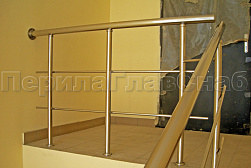 Перила и ограждения из нержавеющей стали с двумя ригелями в Перми. Готовые проекты ПерилаГлавСнаб - фото 8