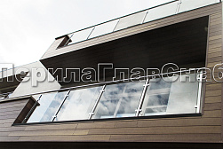 Стеклянные перила для балконов в Перми. Готовые проекты ПерилаГлавСнаб - фото 39