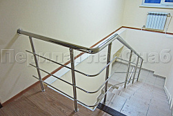 Ограждения из нержавеющей стали с тремя ригелями в Перми. Готовые проекты ПерилаГлавСнаб - фото 14